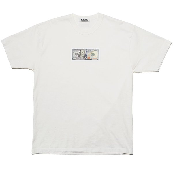 WHOLE $100 tshirt - off white WHOLE $100 tshirt - off white
