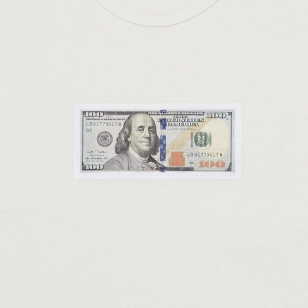 WHOLE $100 tshirt - off white WHOLE $100 tshirt - off white