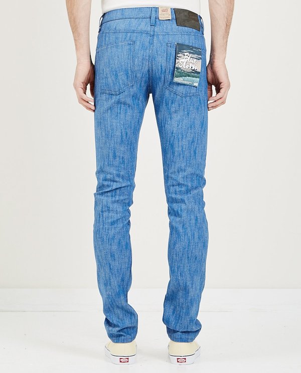 Naked & Famous SUPER GUY JEAN - BLUE STORM SLUB Naked & Famous SUPER GUY JEAN - BLUE STORM SLUB