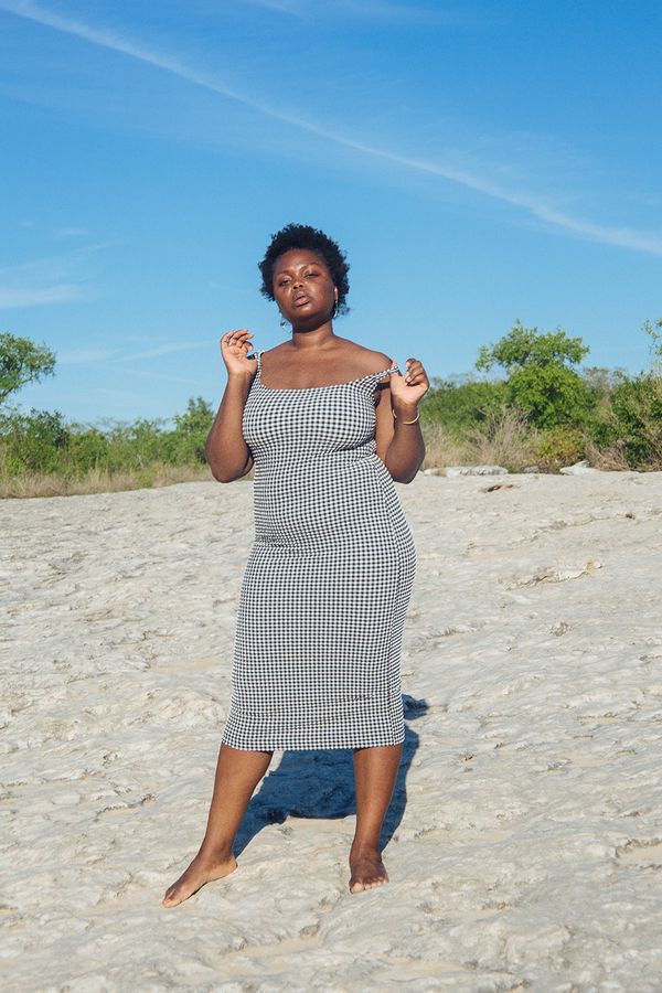 Maryam Nassir Zadeh Salma Dress - Black/White Gingham