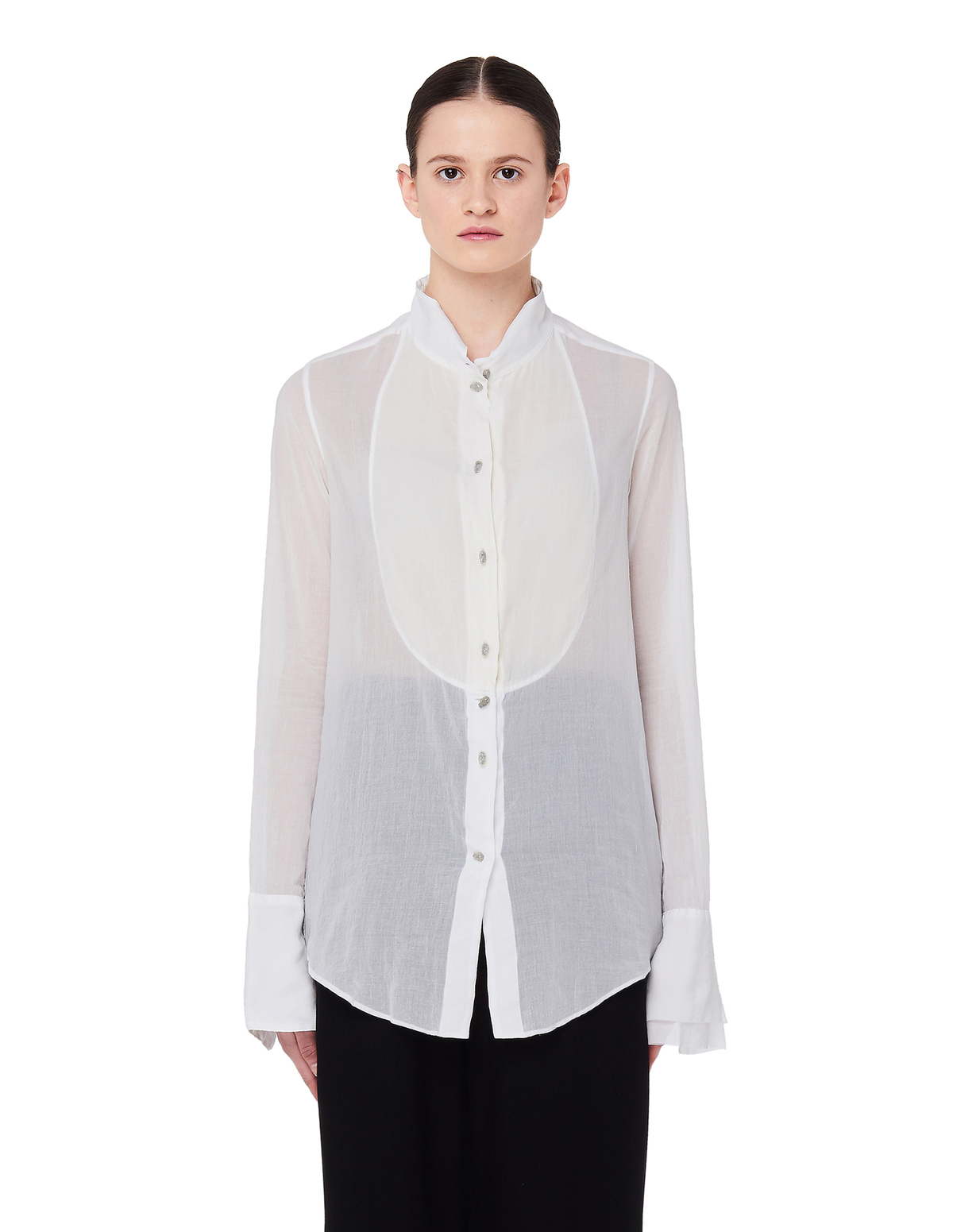 トップス if six was nine MINIMUM IVORY BASIC If Six Was Nine Printed Cotton Wing Shirt - White | Garmentory