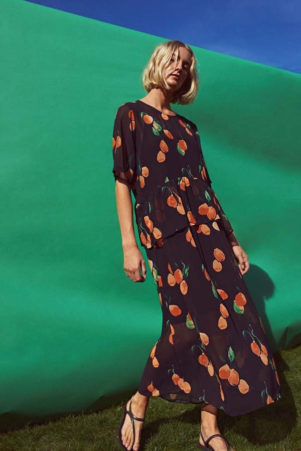 chinese dress ladies RO'S GARDEN Hilda Midi Layla Blue main image 0