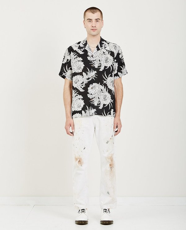 AVANTI X AMRAG NIGHT BLOOMING ALOHA SHIRT - Black AVANTI X AMRAG NIGHT BLOOMING ALOHA SHIRT - Black