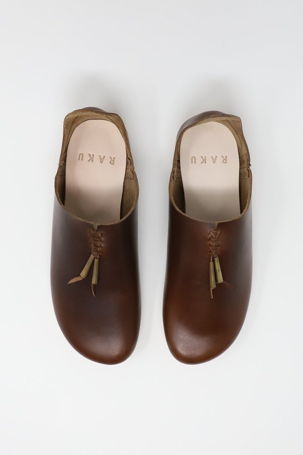 RAKU Babush Fringe - Brown