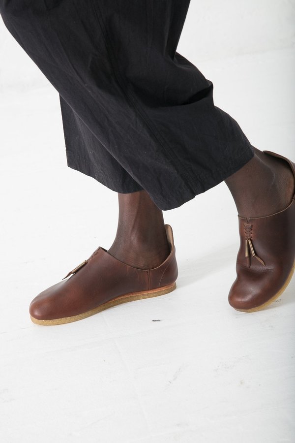 RAKU Babush Fringe - Brown