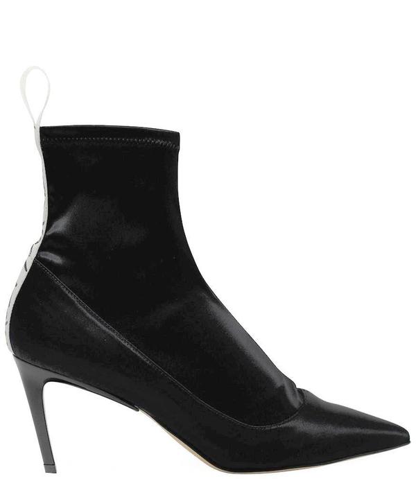 Baldan 1859 Satin Mid Heel Boot - Black Baldan 1859 Satin Mid Heel Boot - Black