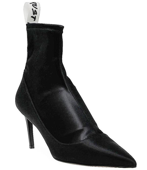 Baldan 1859 Satin Mid Heel Boot - Black Baldan 1859 Satin Mid Heel Boot - Black