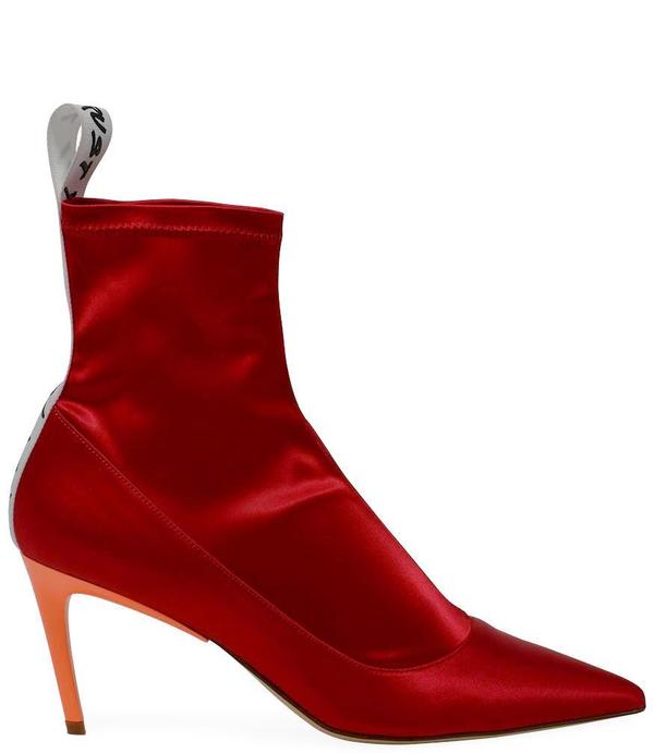 Baldan 1859 Satin Mid Heel Boot - Flamingo Baldan 1859 Satin Mid Heel Boot - Flamingo