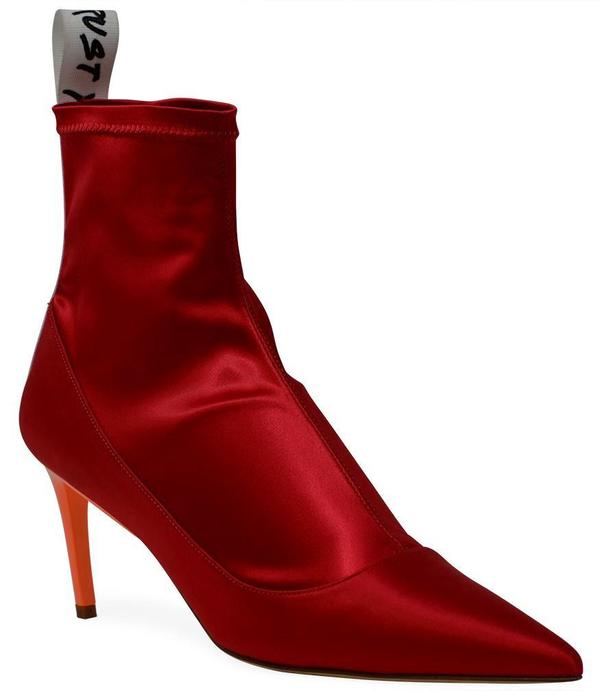 Baldan 1859 Satin Mid Heel Boot - Flamingo Baldan 1859 Satin Mid Heel Boot - Flamingo