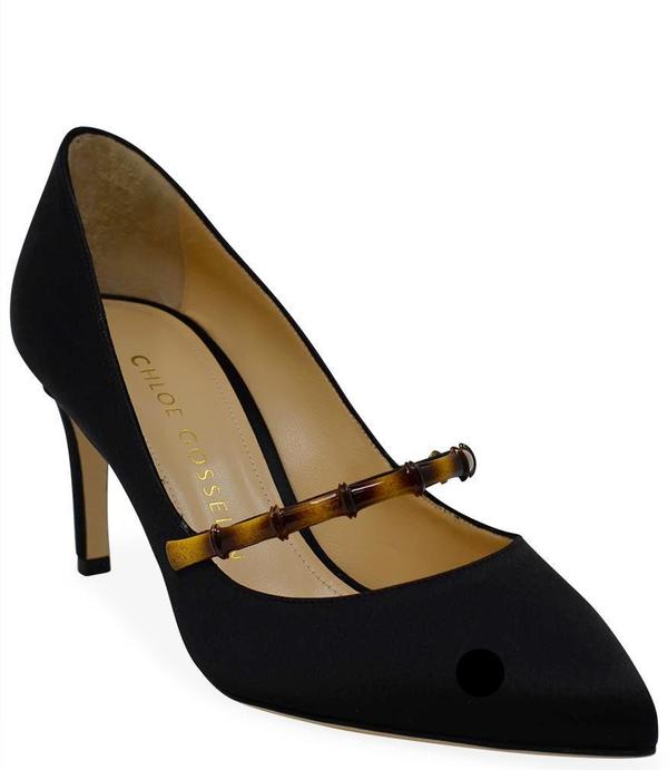 Chloe Gosselin Black August 70 Pointed Pump Chloe Gosselin Black August 70 Pointed Pump