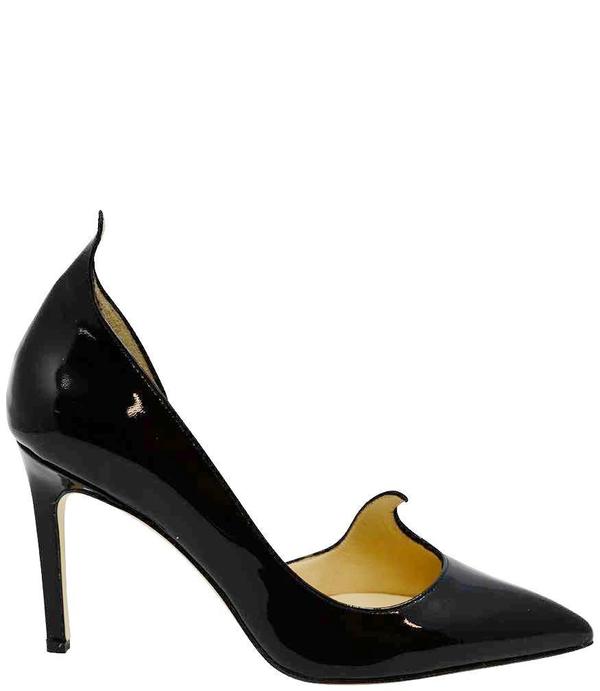 Eugene Riconneaus Black Leather 85 Pump Eugene Riconneaus Black Leather 85 Pump