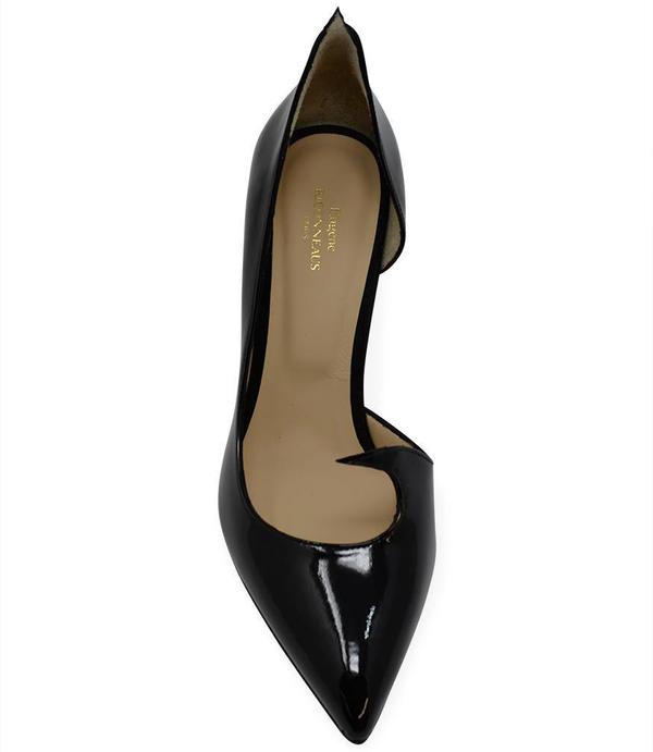 Eugene Riconneaus Black Leather 85 Pump Eugene Riconneaus Black Leather 85 Pump