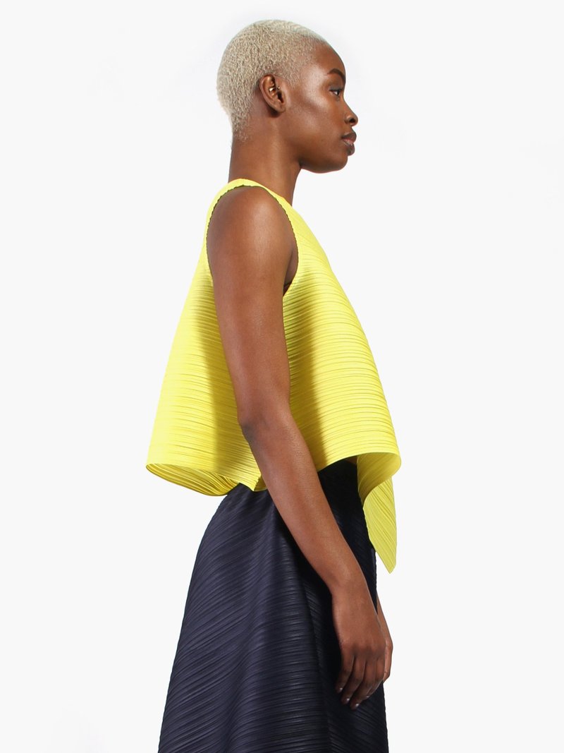 Issey Miyake Asymmetrical Tank - yellow | Garmentory