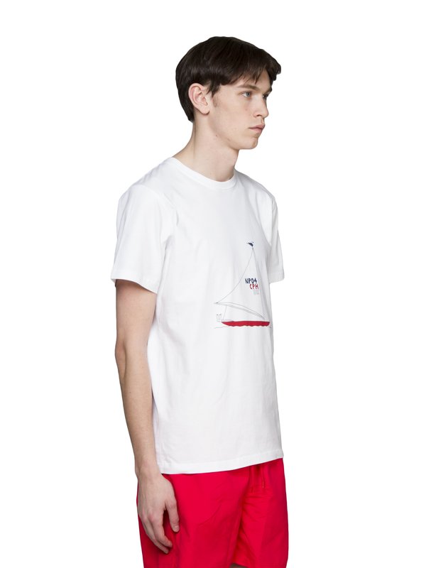 Norse Projects Daniel Frost Boat T-Shirt - White Norse Projects Daniel Frost Boat T-Shirt - White