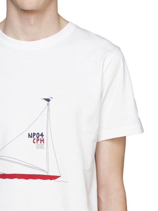 Norse Projects Daniel Frost Boat T-Shirt - White Norse Projects Daniel Frost Boat T-Shirt - White