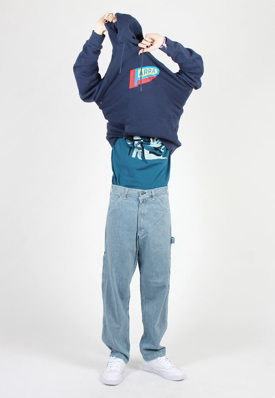 By Parra Garage Oil Hoodie - Navy Blue | Garmentory