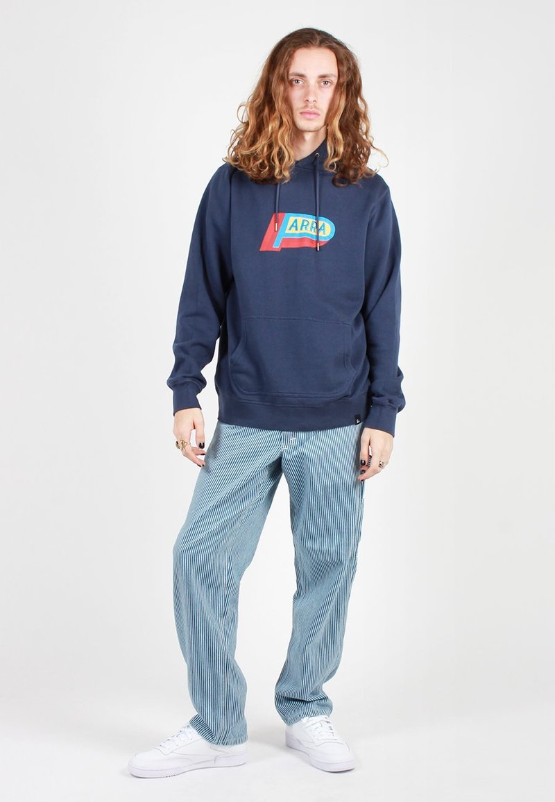 トップス Byparra garage oil fooded sweatshirt by Parra Garage Oil Hoodie - Pink – Kith