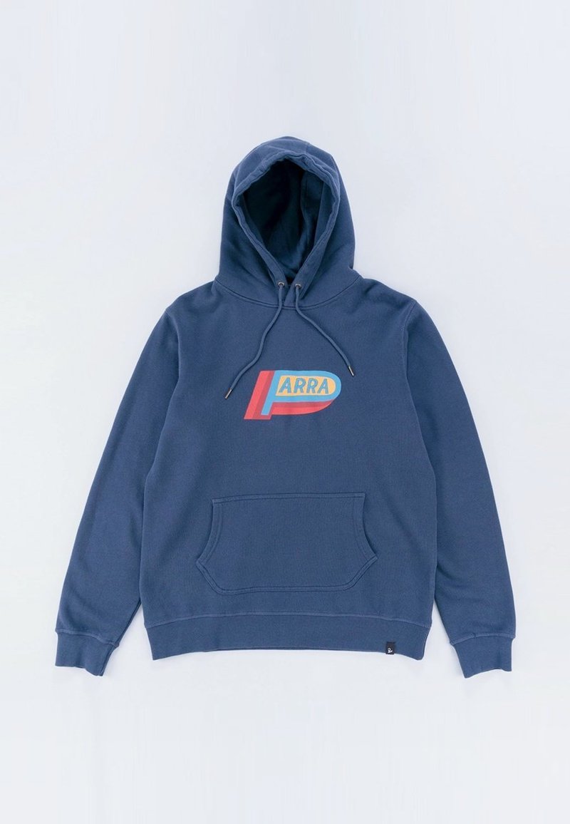 By Parra Garage Oil Hoodie - Navy Blue | Garmentory