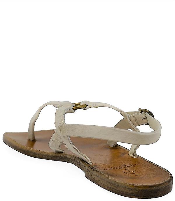 Silvano Sassetti Bianco Leather Sandals Silvano Sassetti Bianco Leather Sandals