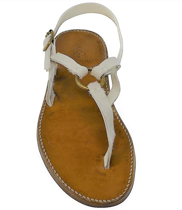Silvano Sassetti Bianco Leather Sandals Silvano Sassetti Bianco Leather Sandals