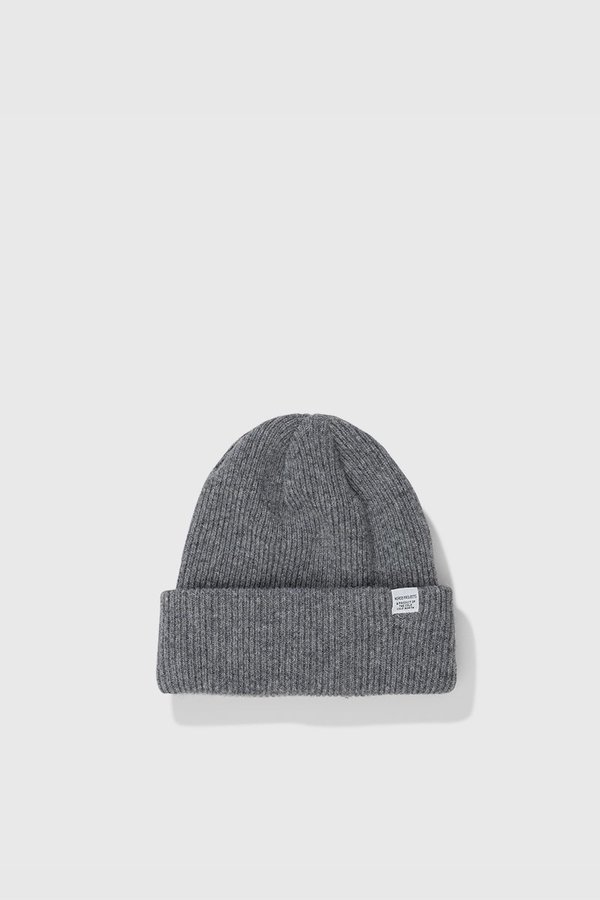 Norse Projects Norse Beanie - Light Grey Melange Norse Projects Norse Beanie - Light Grey Melange