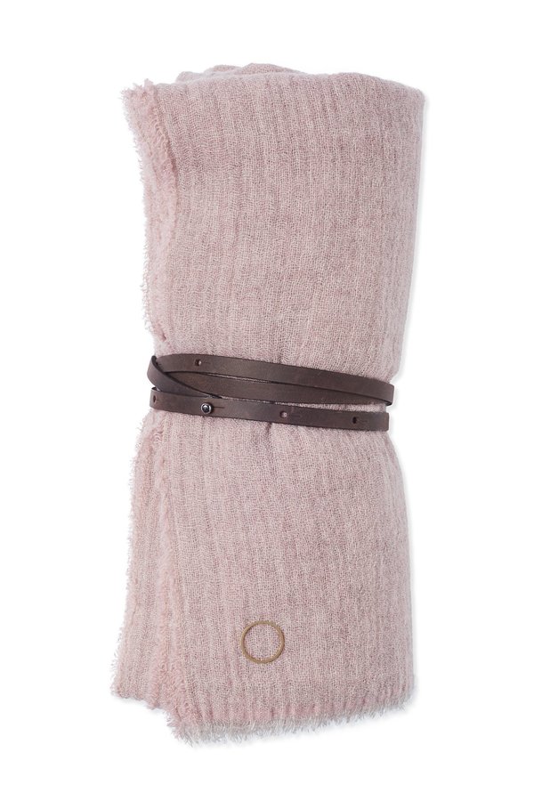 Oyuna Esra Finely Woven Light Cashmere Travel Throw - Rose Pink Oyuna Esra Finely Woven Light Cashmere Travel Throw - Rose Pink