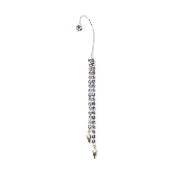 Joomi Lim Crystal & Spike Ear Cuff - Rhodium/Lavender Joomi Lim Crystal & Spike Ear Cuff - Rhodium/Lavender