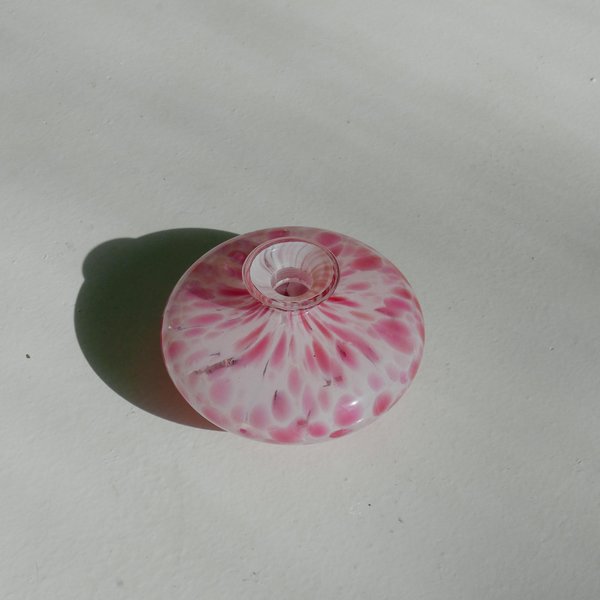 Vintage Leigh Collective Squish Bud Vase - White/Dark Pink Speckle Vintage Leigh Collective Squish Bud Vase - White/Dark Pink Speckle