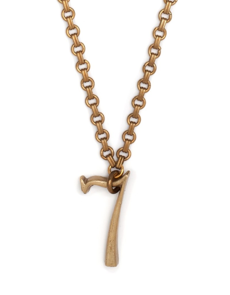 LULU FROST PLAZA NUMBER NECKLACE Garmentory