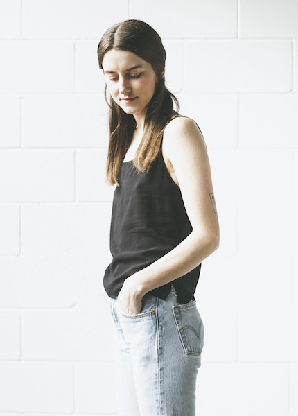 Lacausa - Easy Slip Tank in Tar Lacausa - Easy Slip Tank in Tar