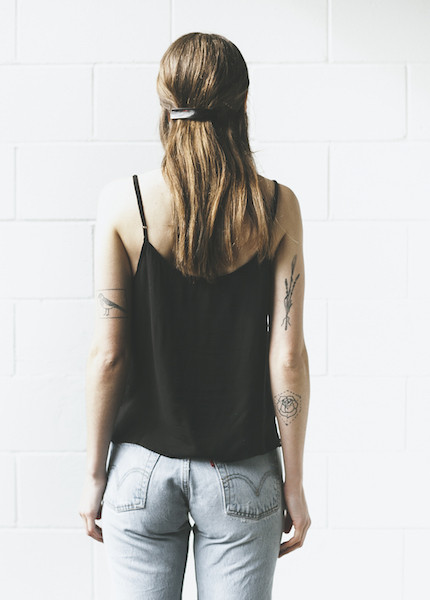 Lacausa - Easy Slip Tank in Tar Lacausa - Easy Slip Tank in Tar