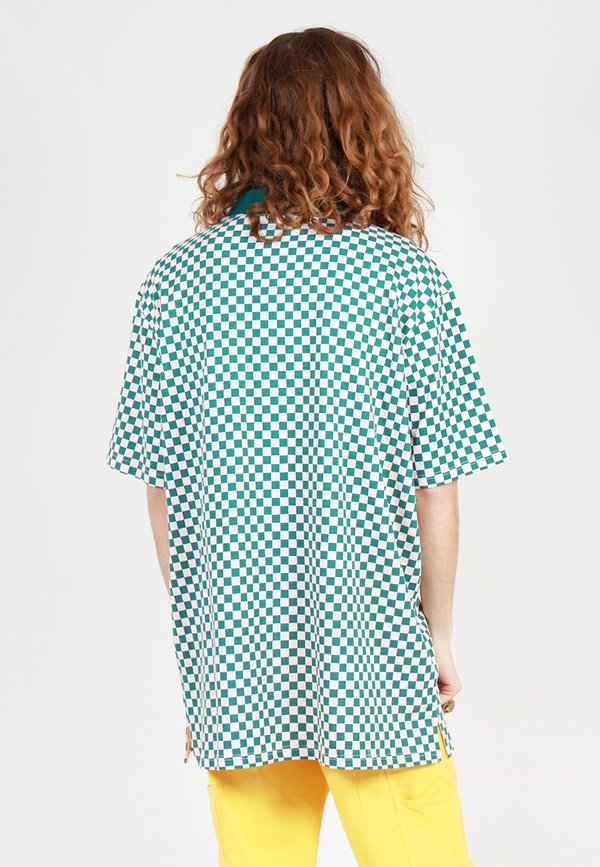 Lazy Oaf Checkerboard Polo T-Shirt Garmentory