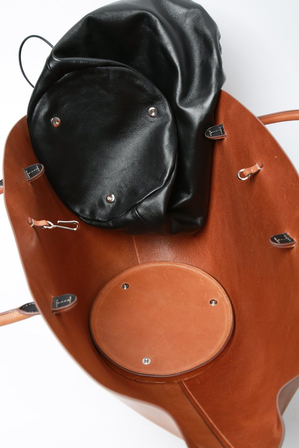 Sombrero Jil Sander Brown - Bag Medium Small Hand ソンブレロ