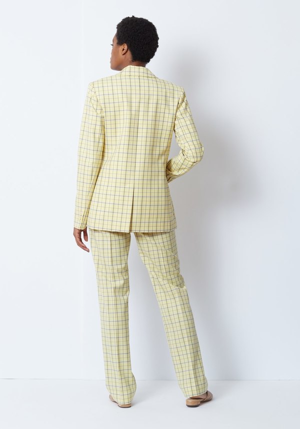 tibi marvel plaid wrap jacket