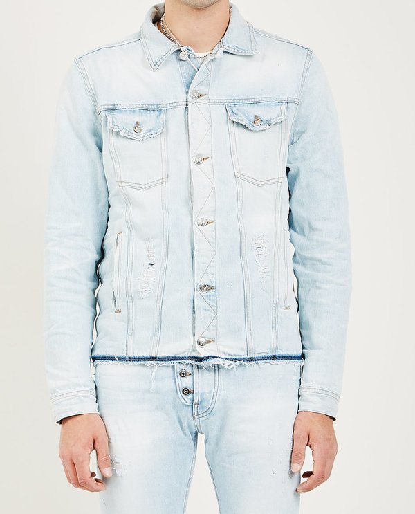 ARTMEETSCHAOS BOWERY DENIM JACKET - BLEACHED STONE WASH ARTMEETSCHAOS BOWERY DENIM JACKET - BLEACHED STONE WASH