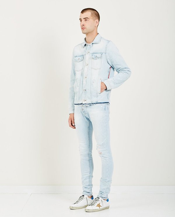 ARTMEETSCHAOS BOWERY DENIM JACKET - BLEACHED STONE WASH ARTMEETSCHAOS BOWERY DENIM JACKET - BLEACHED STONE WASH