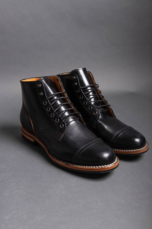 Viberg Service Shell Cordovan Boot black Garmentory