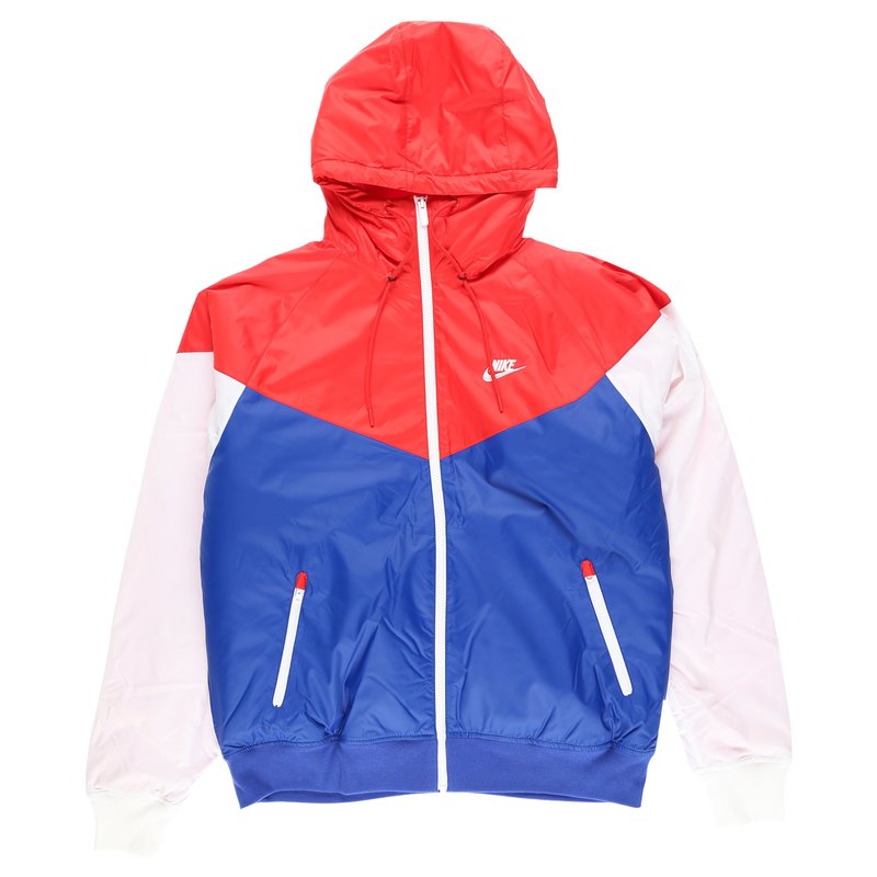 nike windbreaker mens red white and blue