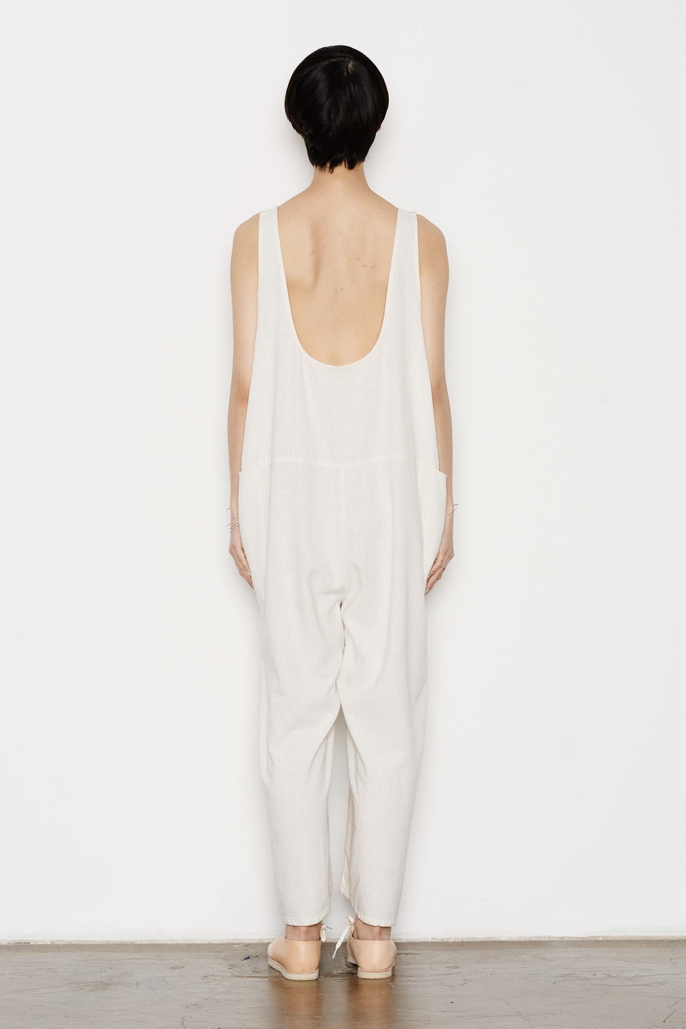 Tank Suit in Raw Silk Garmentory