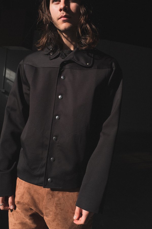 t*u様 【kiko×Mackintosh 0004】coating blous Mackintosh 0004 Cotton Two Tone Jacket - Black | Garmentory