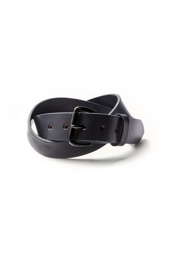 TANNER GOODS Standard Belt - Black/Black Hardware TANNER GOODS Standard Belt - Black/Black Hardware