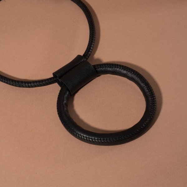 Adder Jewelry Leather Portal Necklace with Adjustable Length Adder Jewelry Leather Portal Necklace with Adjustable Length