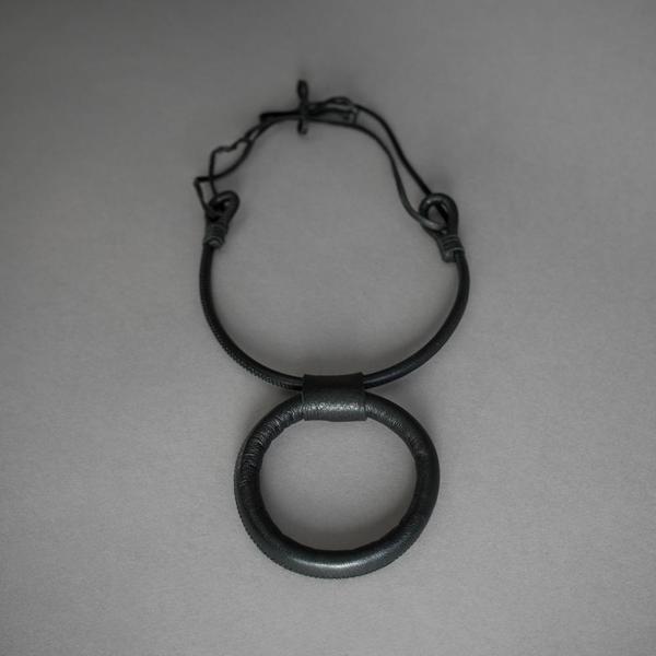 Adder Jewelry Leather Portal Necklace with Adjustable Length Adder Jewelry Leather Portal Necklace with Adjustable Length