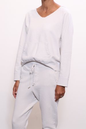 Nili Lotan Tiara V Neck Sweatshirt 