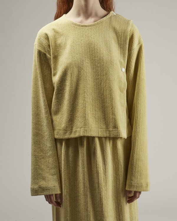 Baserange Fauna Terry Fleece Sweatshirt - green Baserange Fauna Terry Fleece Sweatshirt - green
