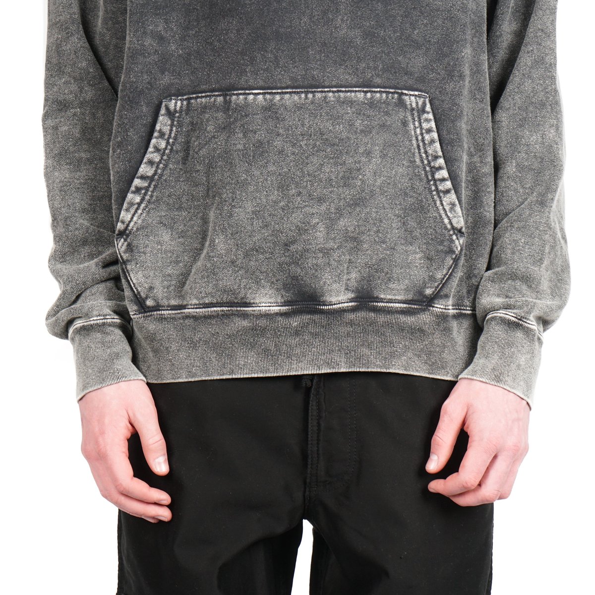Cav Empt BLEACHED RIB SEAM HEAVY HOODY - GREY | Garmentory