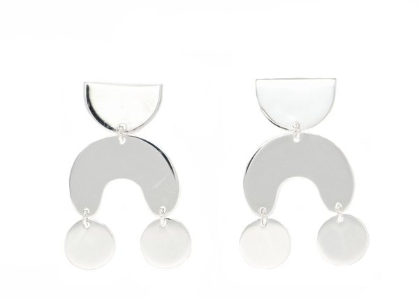 Modern Weaving Teeny Tiny Moondancer Earring - Silver Modern Weaving Teeny Tiny Moondancer Earring - Silver