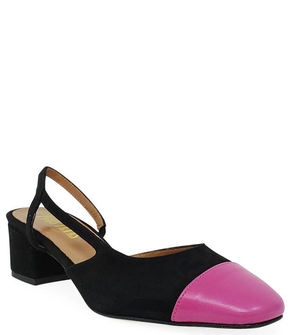 Paris Texas Black Fuschia Suede and Leather Sandal Paris Texas Black Fuschia Suede and Leather Sandal