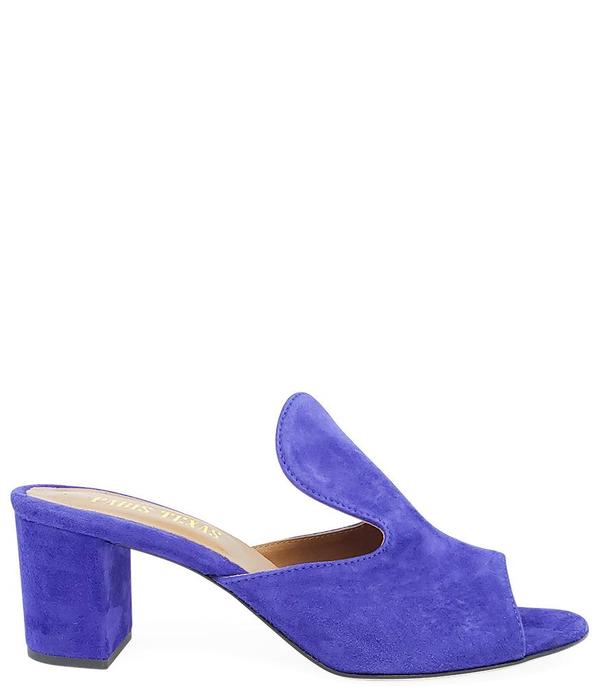 Paris Texas Blue Suede and Leather Sandal Paris Texas Blue Suede and Leather Sandal
