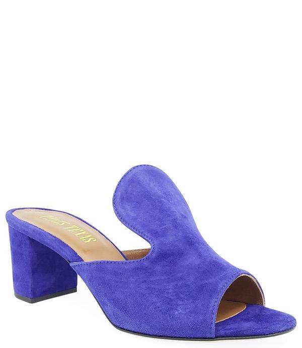 Paris Texas Blue Suede and Leather Sandal Paris Texas Blue Suede and Leather Sandal